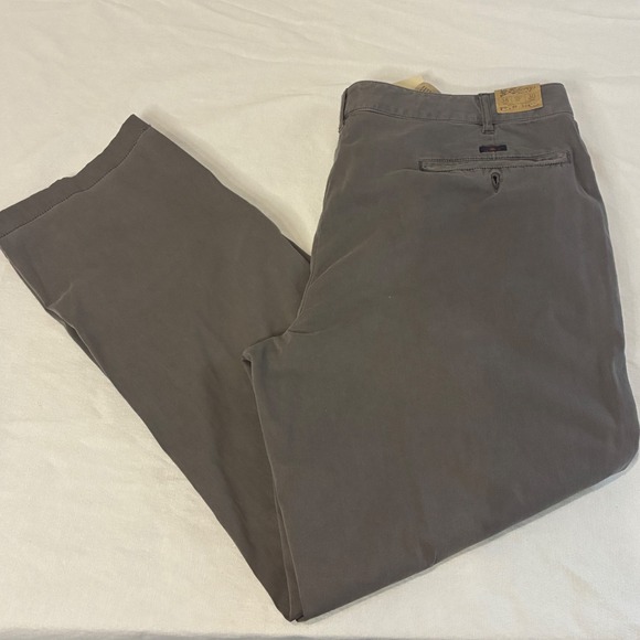 Faherty Stretch Chino Pant Mens 38x30 Slate Grey MBC0088-SLT Preppy